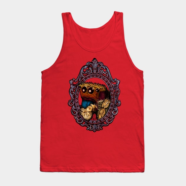 Invertebrate Cameo: Jumping Spider Tank Top by FreyStrandDraws